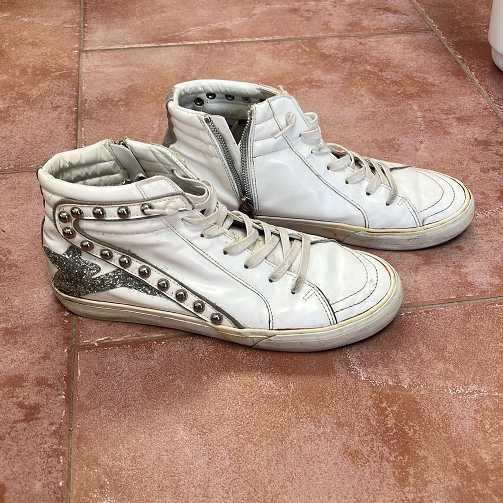 Steve Madden  high top studded sneakers